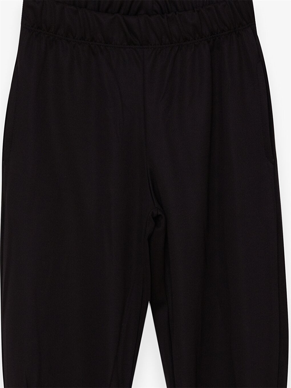 Basic Girl's Trousers with Elastic Waist