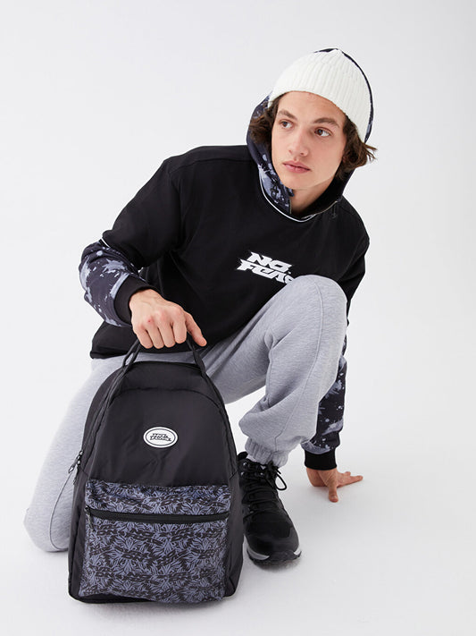 Printed Parachute Fabric Unisex Backpack