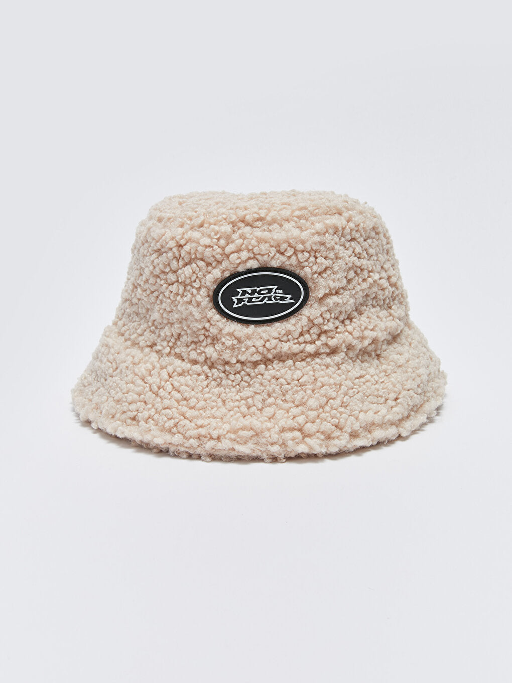 Women's Plush Bucket Hat with Label Detail