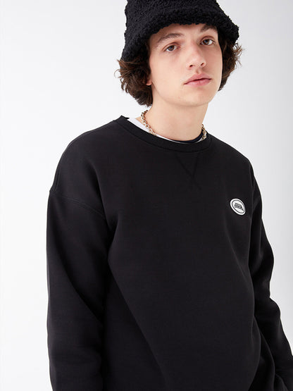 Crew Neck Long Sleeve Men's Sweatshirt