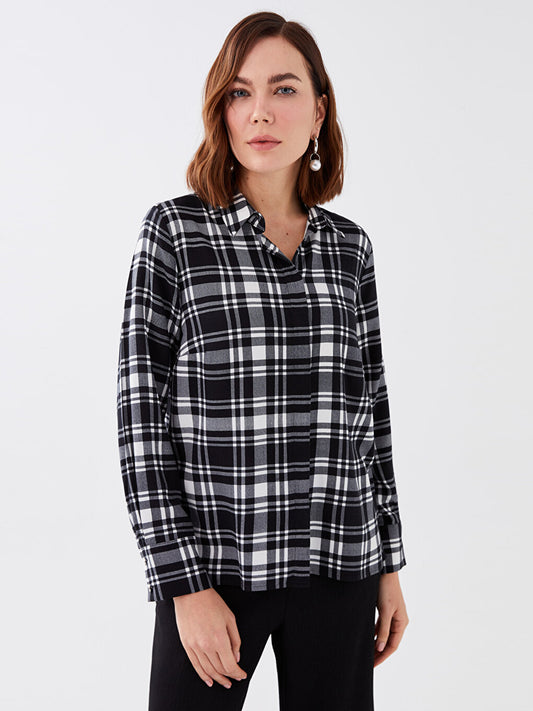 Plaid Long Sleeve Women's Shirt