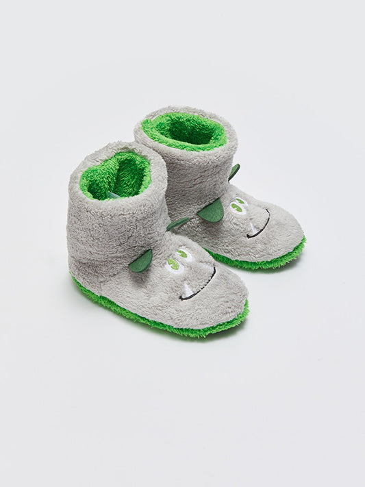 Boy's Home Boots with Applique Detail