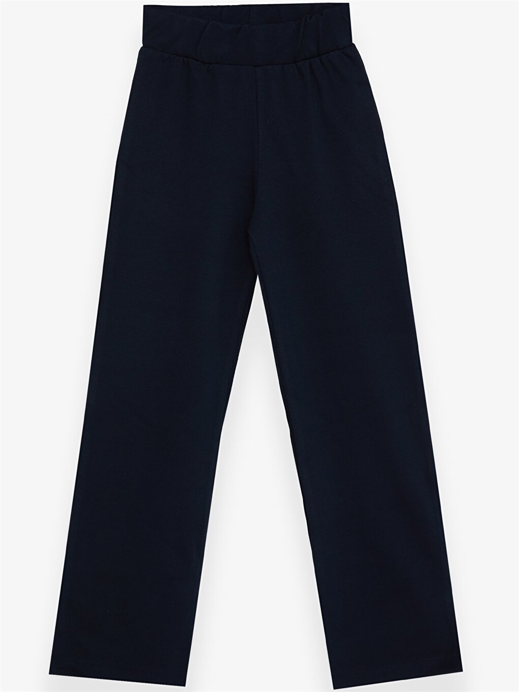 Basic Girl's Trousers with Elastic Waist