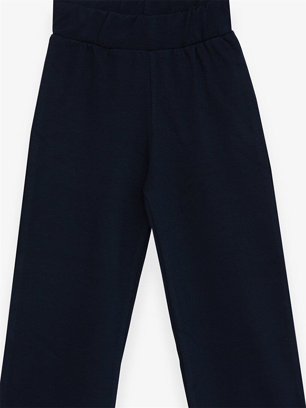 Basic Girl's Trousers with Elastic Waist