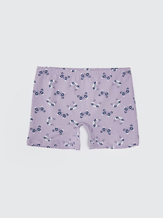 Printed Cotton Girl's Boxer