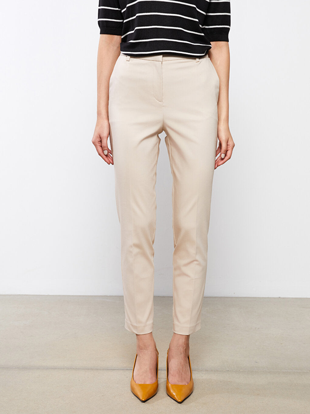 Women's Cigarette Straight Trousers