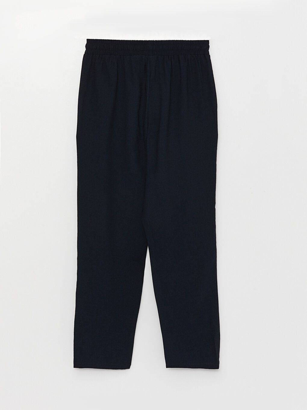 Carrot Cut Women's Trousers with Elastic Waist