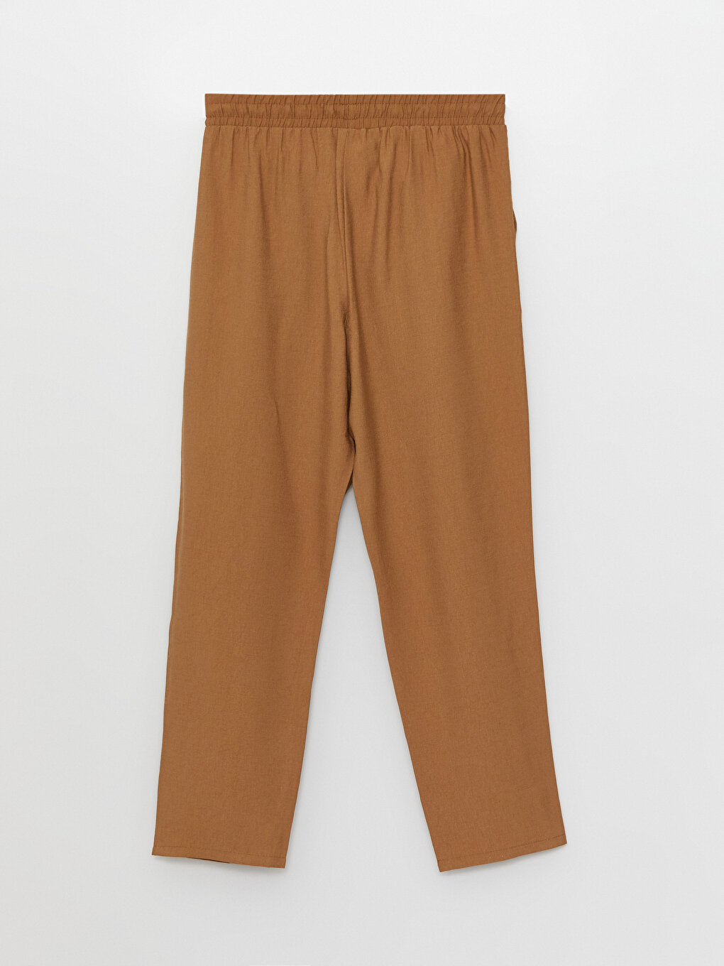 Carrot Cut Women's Trousers with Elastic Waist