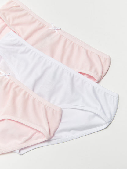 Basic Cotton Girl's Panties 3-Piece