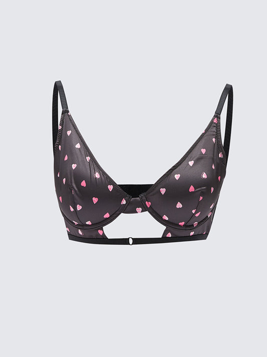 Non-wired, Padded, Patterned Bralette