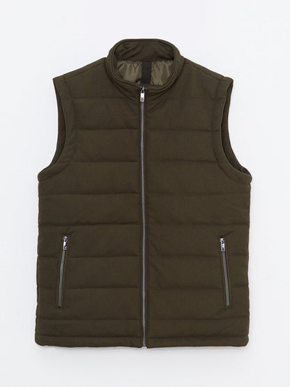 Slim Fit Stand-up Collar Men's Vest