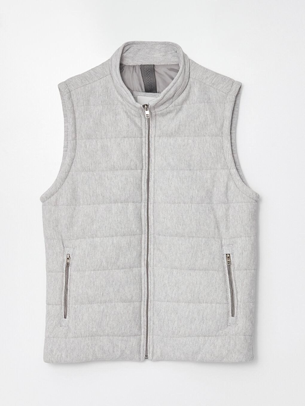 Slim Fit Stand Collar Men's Vest