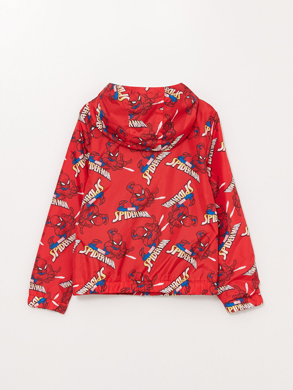 Hooded Spiderman Printed Boy's Raincoat