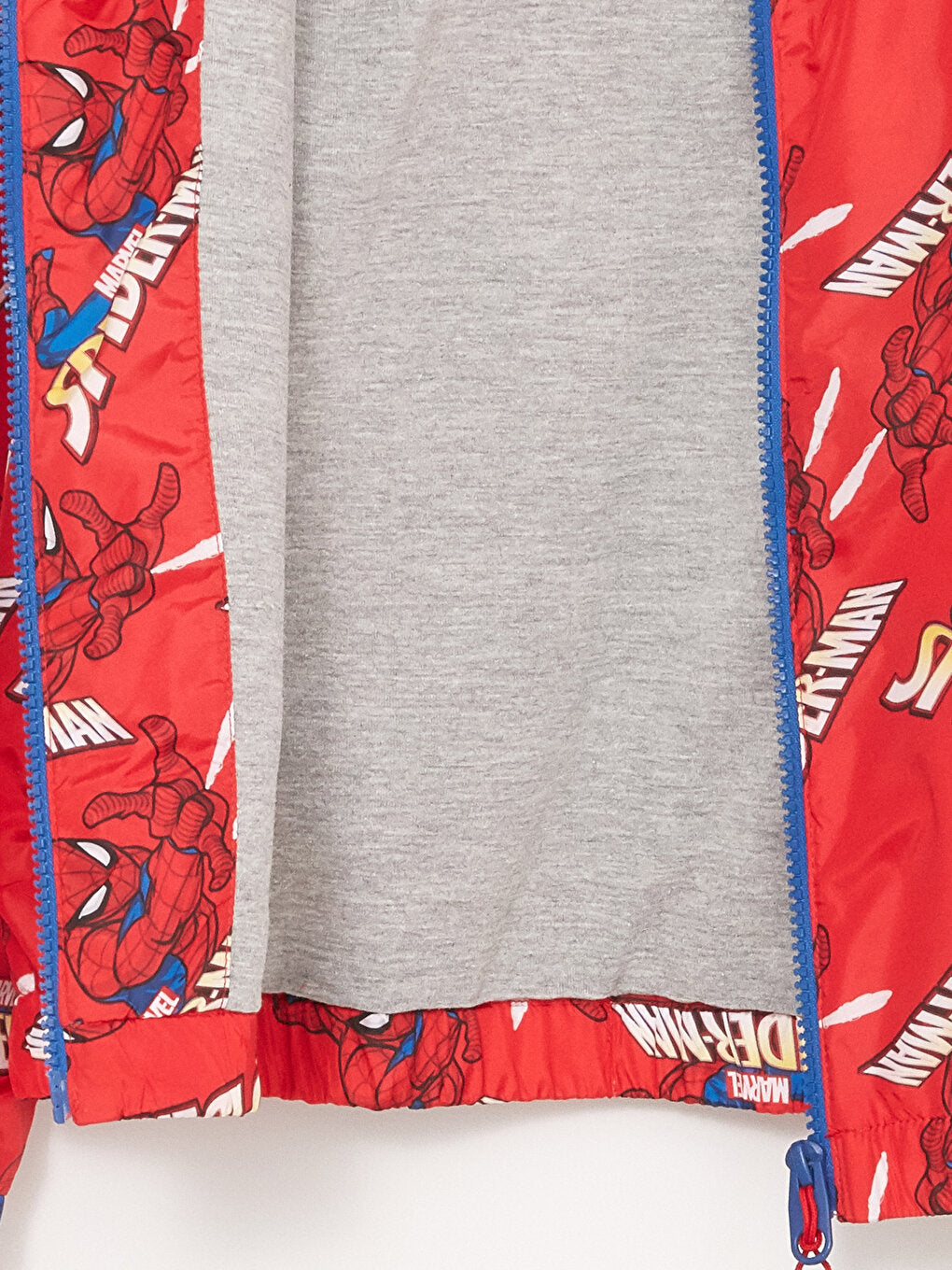 Hooded Spiderman Printed Boy's Raincoat