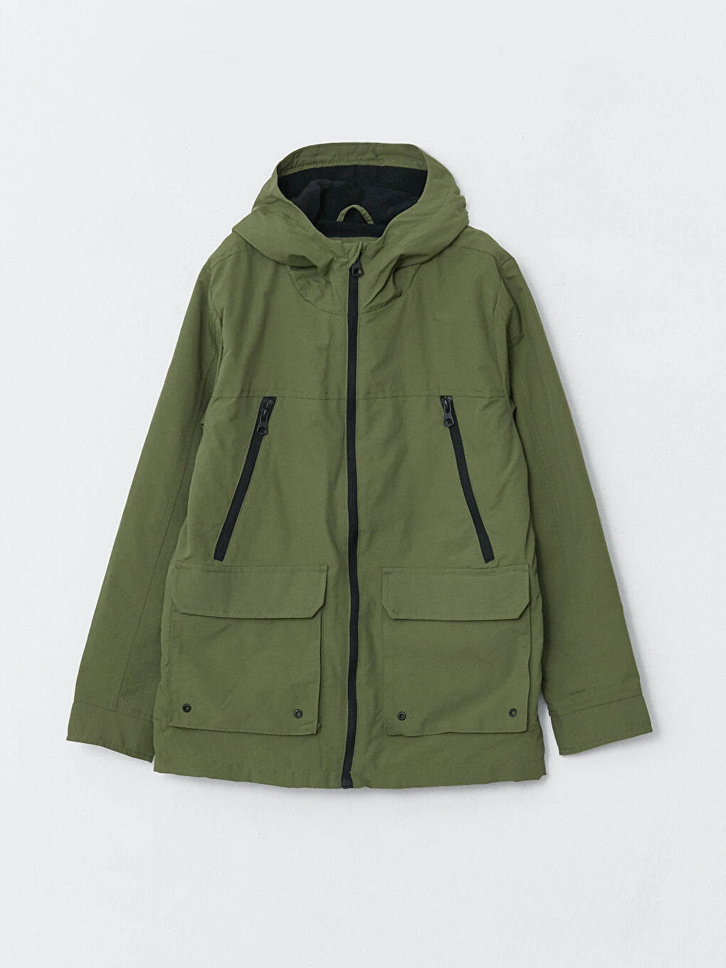 Hooded Basic Boy's Raincoat