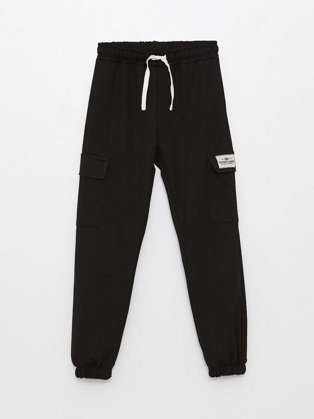 Basic Girl's Jogger Sweatpants with Elastic Waist