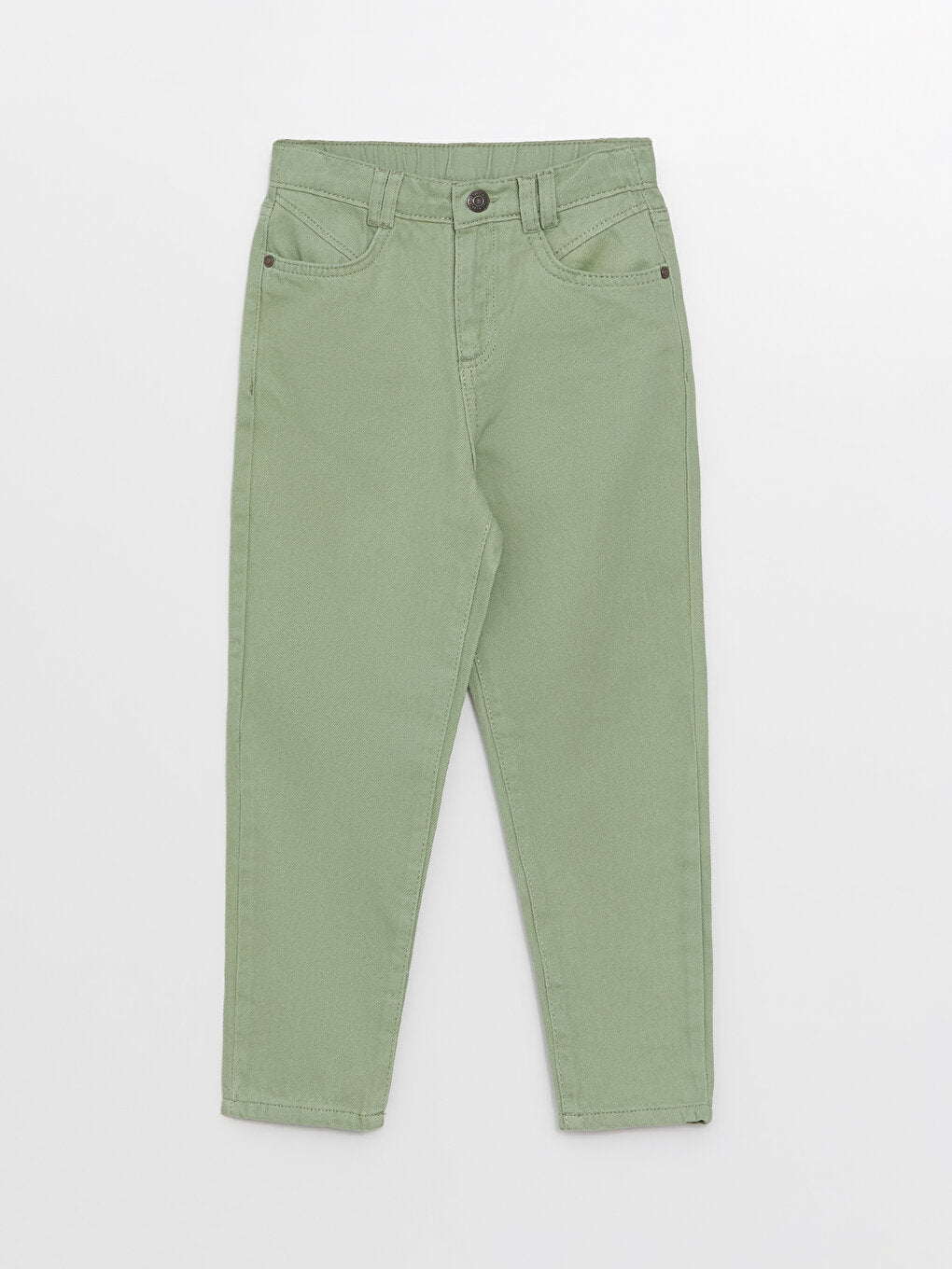 Basic Gabardine Girl's Trousers