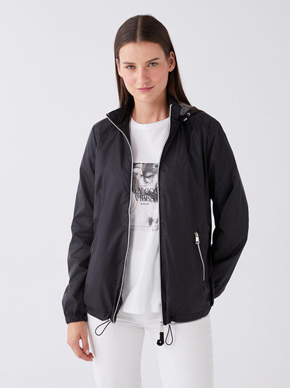 Women's Hooded Plain Raincoat