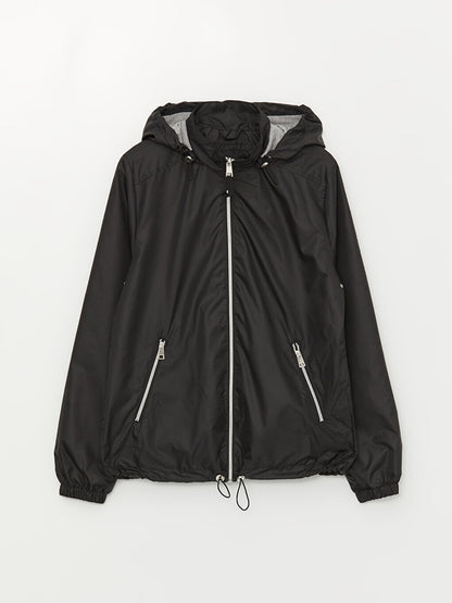 Women's Hooded Plain Raincoat