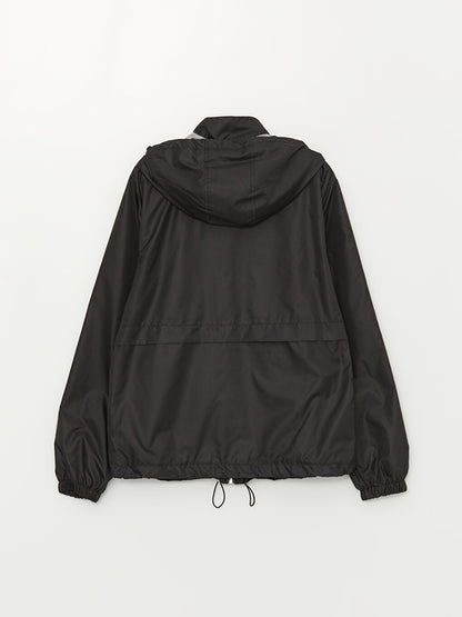 Women's Hooded Plain Raincoat