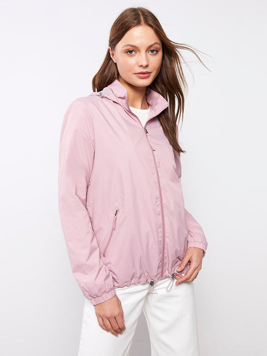 Women's Hooded Plain Raincoat