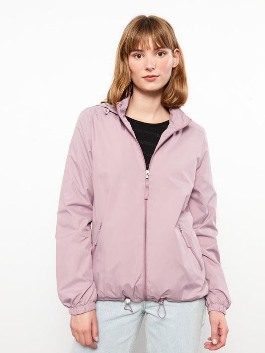 Women's Hooded Plain Raincoat