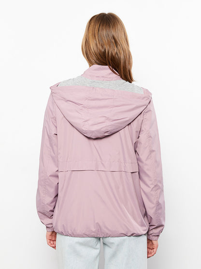 Women's Hooded Plain Raincoat