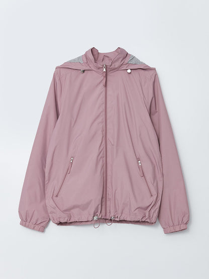 Women's Hooded Plain Raincoat