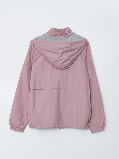 Women's Hooded Plain Raincoat