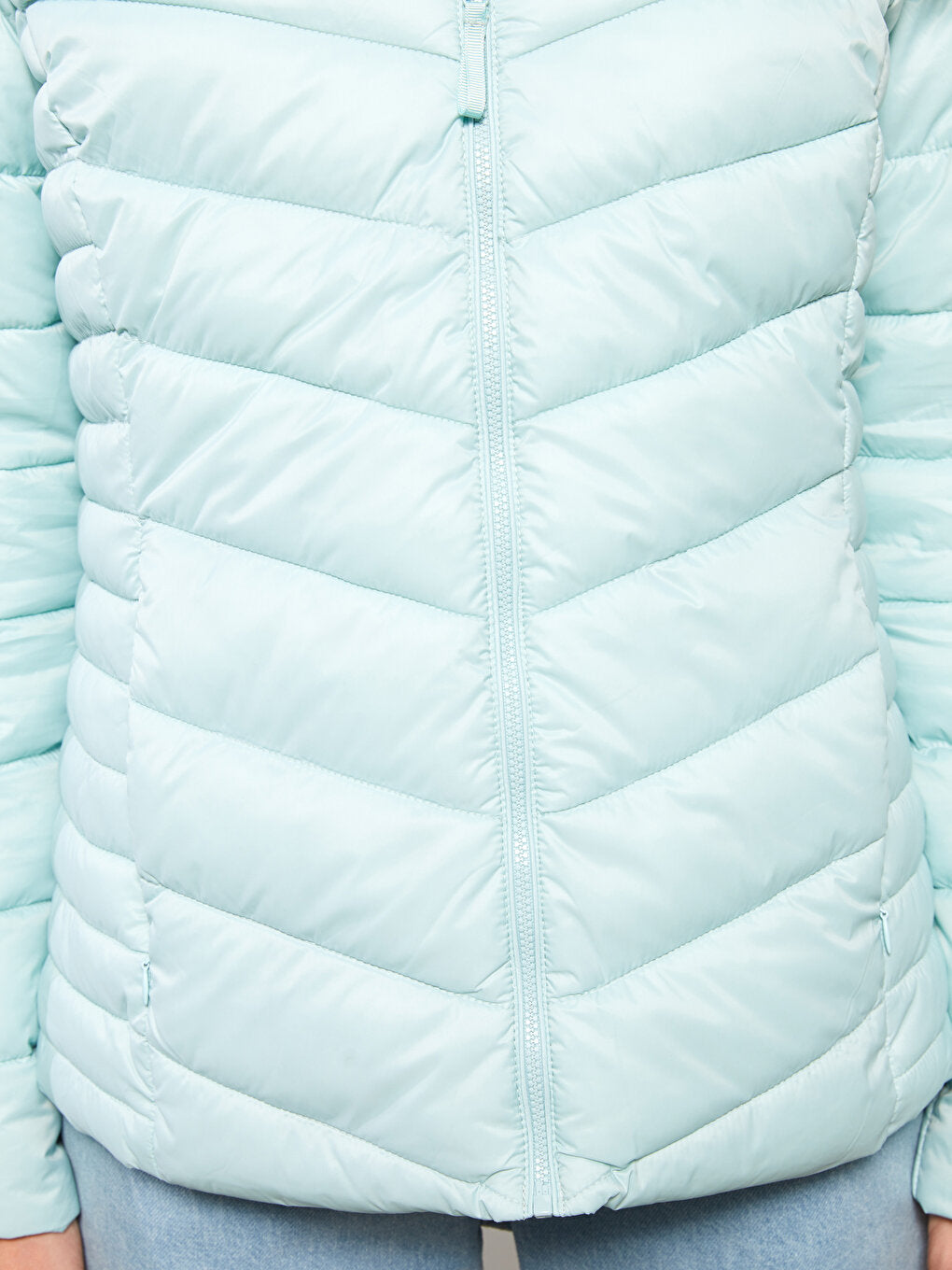 Women's Hooded Plain Puffer Coat