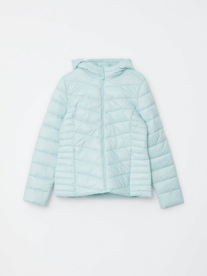 Women's Hooded Plain Puffer Coat