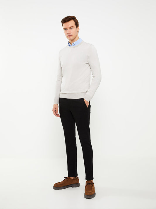 Skinny Fit Gabardine Men's Chino Trousers