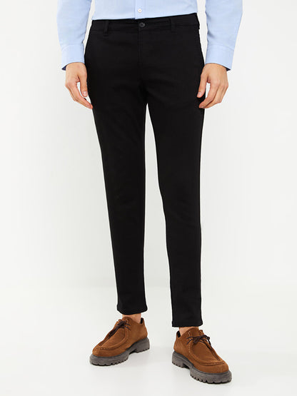 Skinny Fit Gabardine Men's Chino Trousers