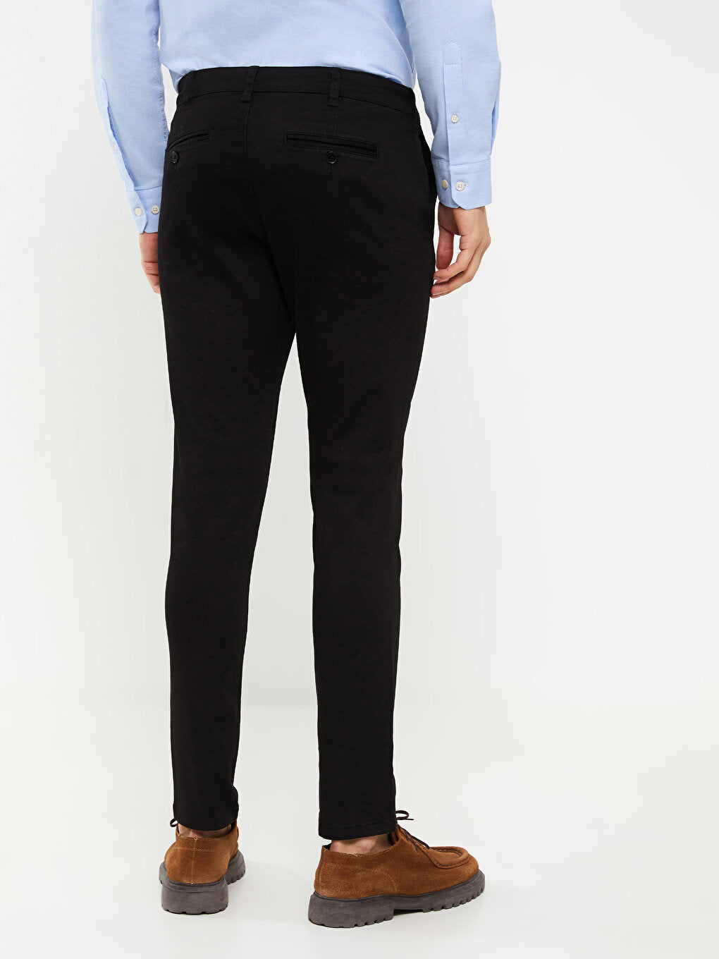 Skinny Fit Gabardine Men's Chino Trousers