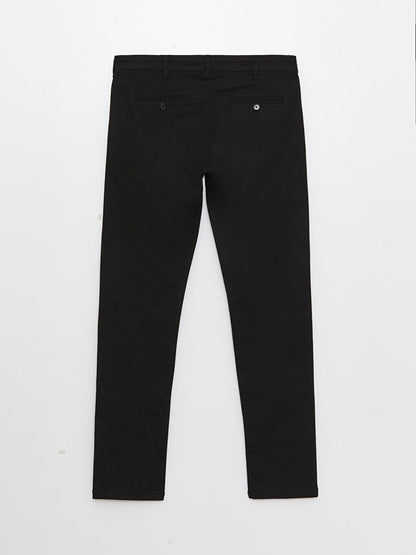 Skinny Fit Gabardine Men's Chino Trousers