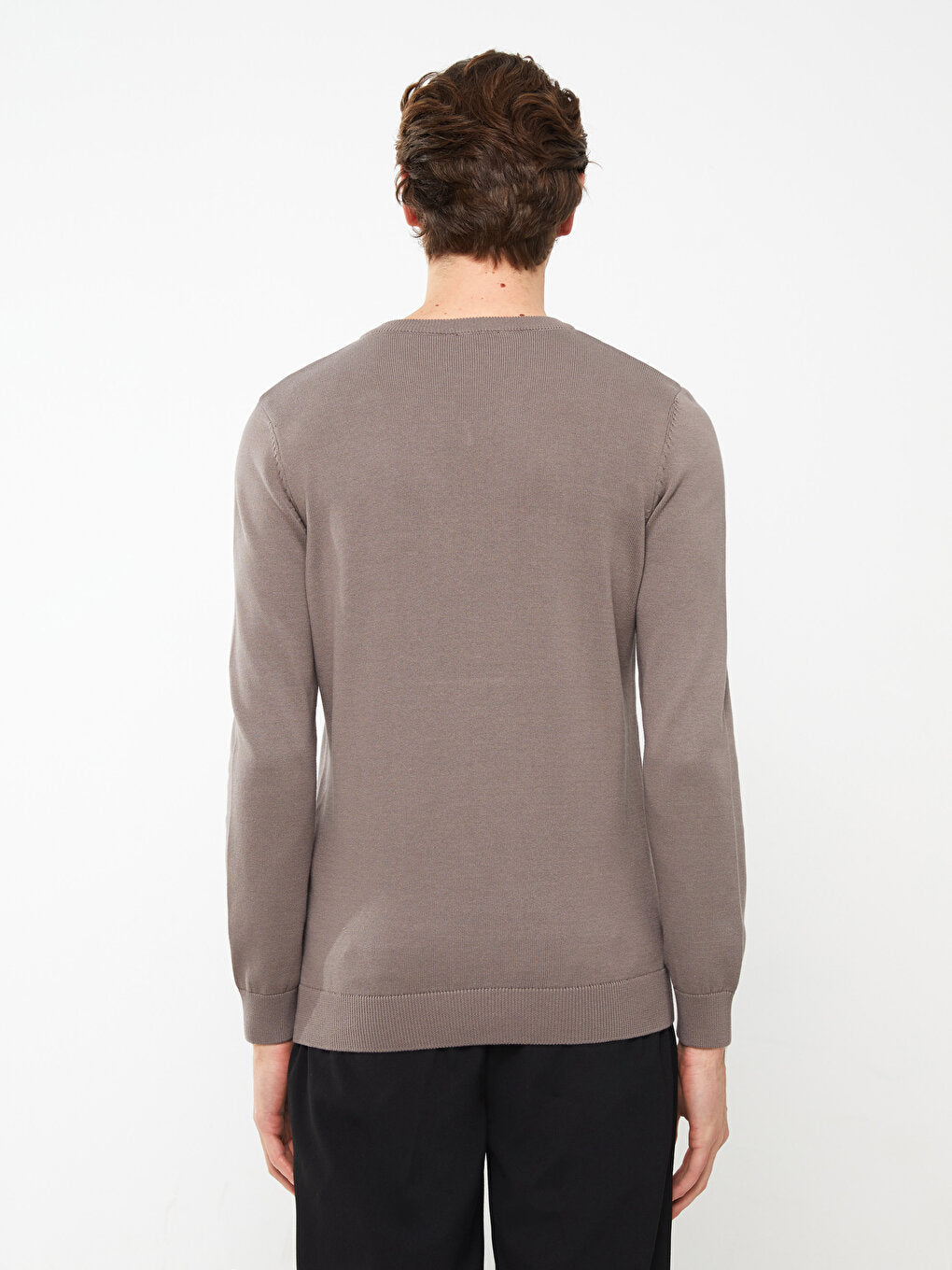 V-Neck Long Sleeve Men's Knitwear Sweater