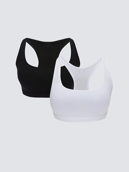 Non-wired Padded Plain Bustier 2 Pack