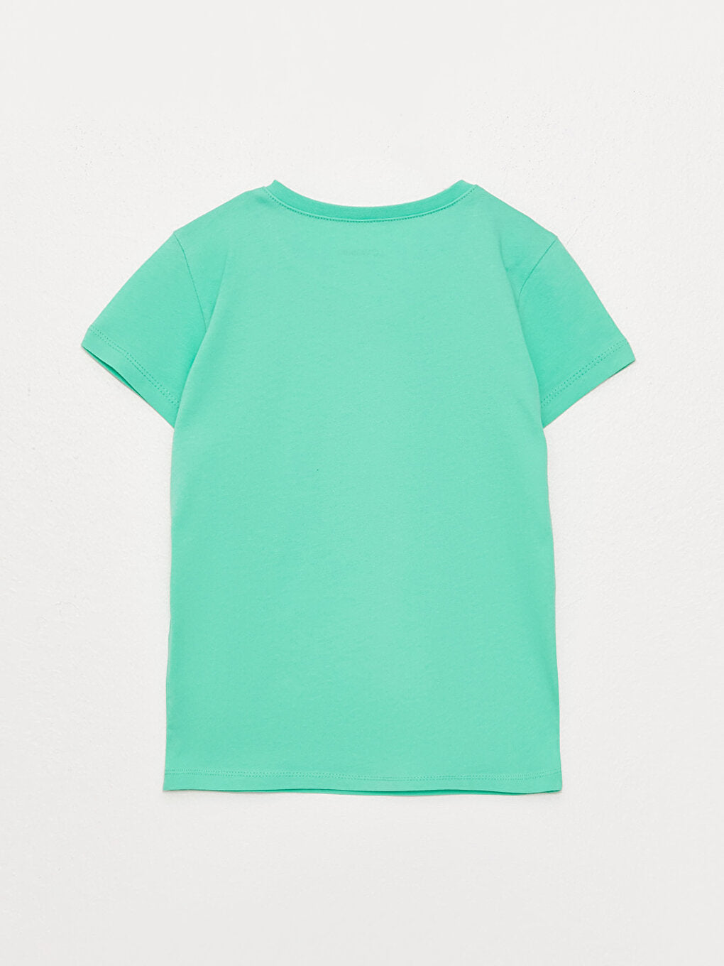 Crew Neck Basic Short Sleeve Girl's T-Shirt