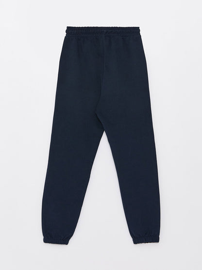 Basic Girl's Jogger Sweatpants with Elastic Waist