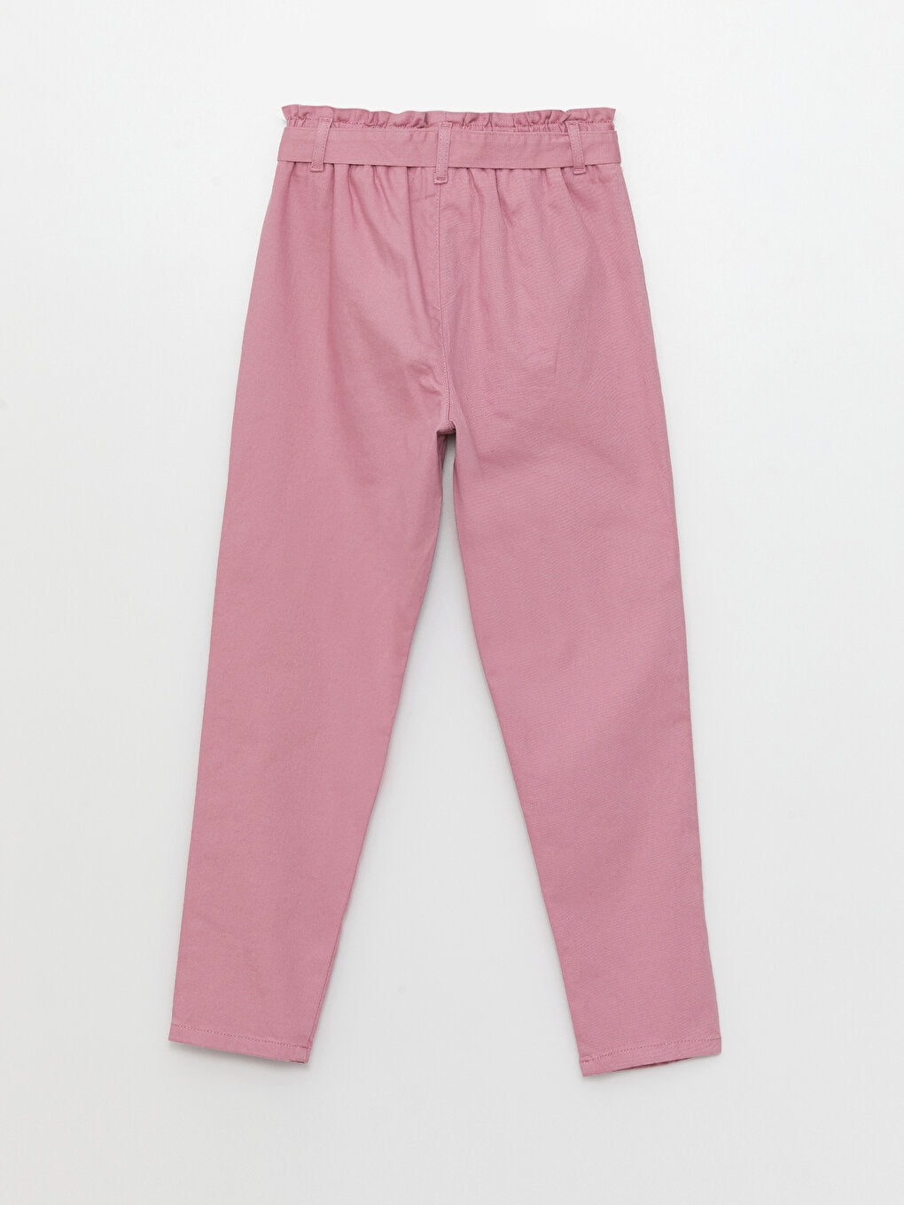 Basic Girls' Elastic Waist Trousers and Belt