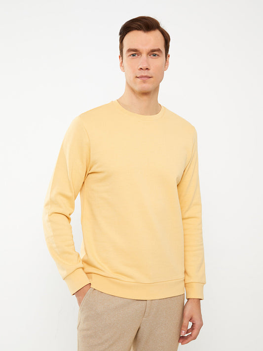 Crew Neck Long Sleeve Men's Sweatshirt