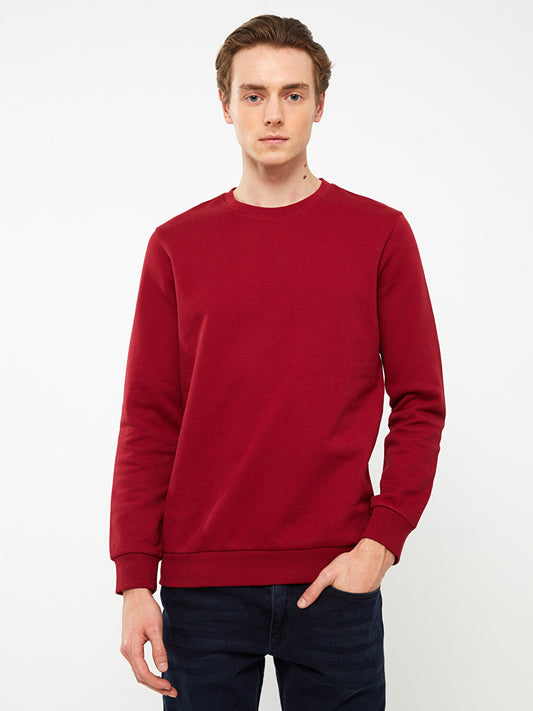 Crew Neck Long Sleeve Men's Sweatshirt