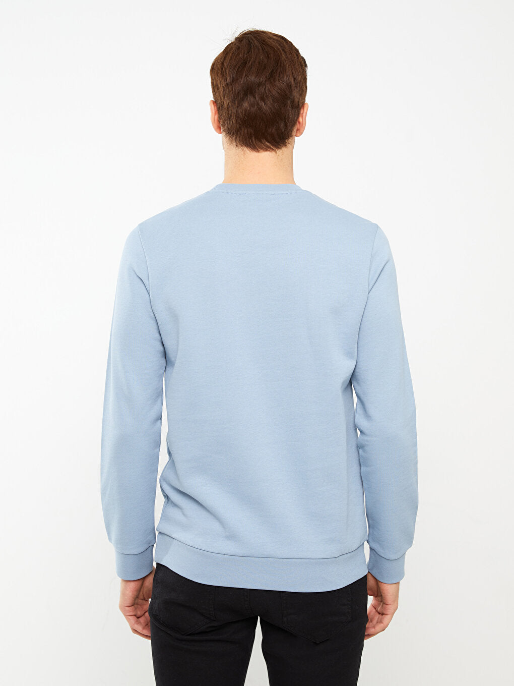 Crew Neck Long Sleeve Men's Sweatshirt