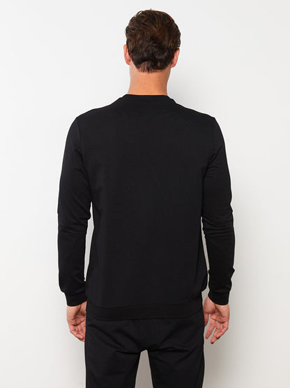 Crew Neck Long Sleeve Men's Sweatshirt