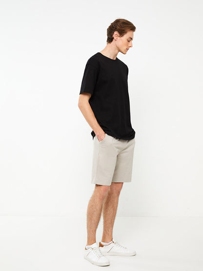 Slim Fit Knitted Men's Shorts