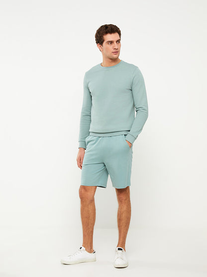 Slim Fit Knitted Men's Shorts