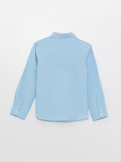 Basic Long Sleeve Boy's Shirt