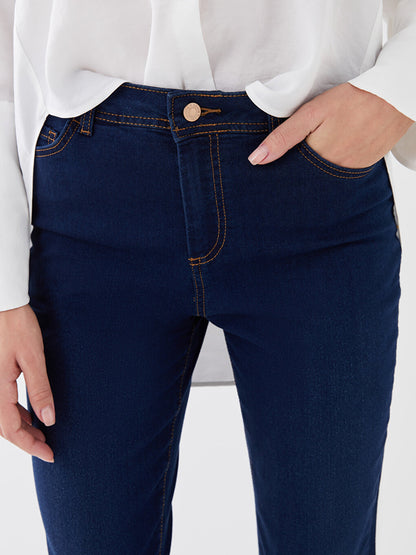 High Waist Mom Fit Women's Jean Trousers