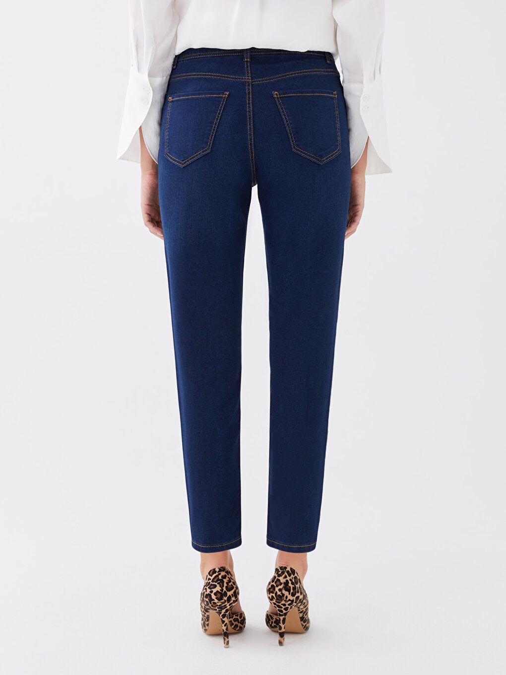 High Waist Mom Fit Women's Jean Trousers