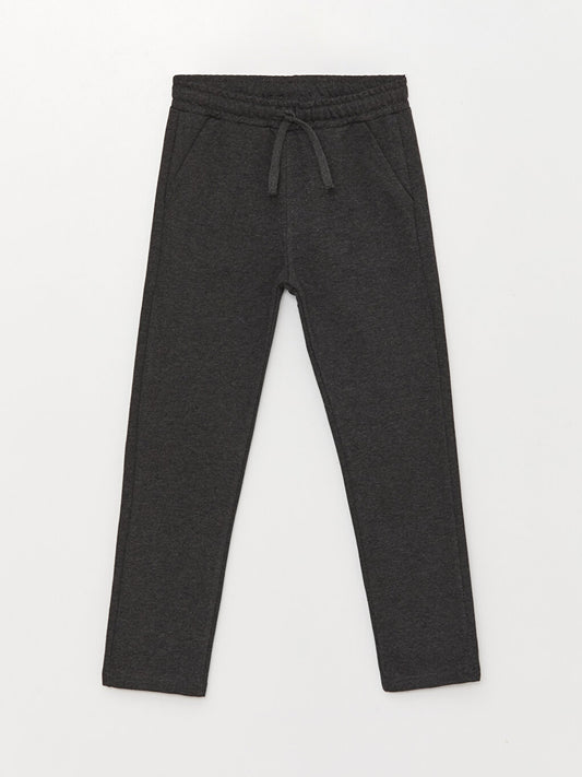 Basic Boy's Sweatpants with Elastic Waist